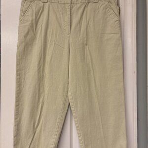 Talbots Cream Capris